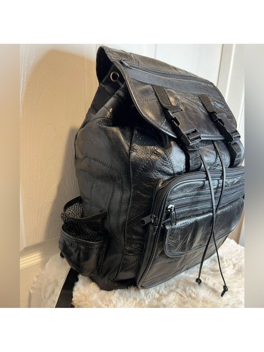 EMBASSY LAMBSKIN LEATHER BACKPACK